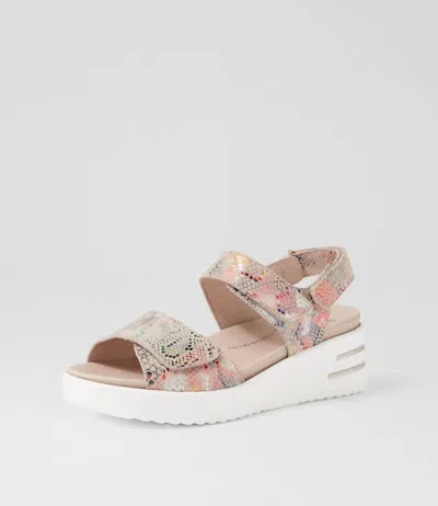 Ziera Women's Sadias Sandals In Vibrant Print In Black