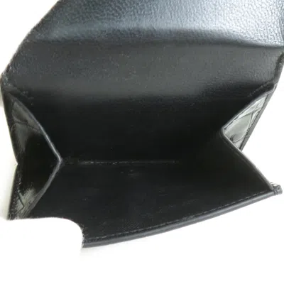 Pre-owned Balenciaga Black Leather Wallet (tri-fold) ()