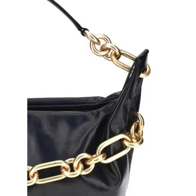 Balmain Sync Shoulder Bag In Black