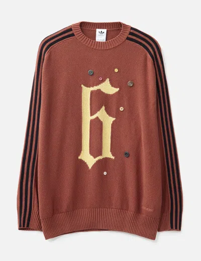 Adidas Originals Suéter Cuello Redondo - Rojo In Brown