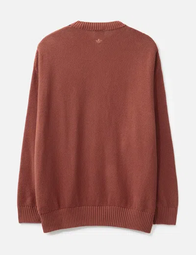 Adidas Originals Suéter Cuello Redondo - Rojo In Brown