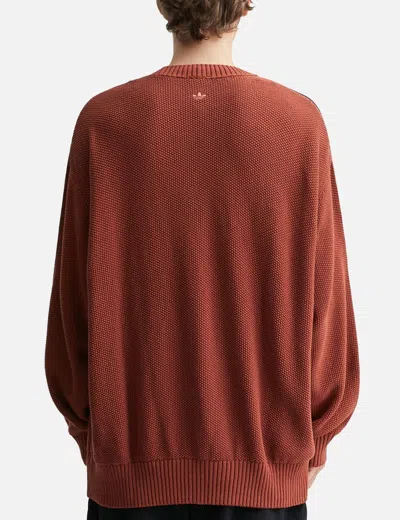 Adidas Originals Suéter Cuello Redondo - Rojo In Brown