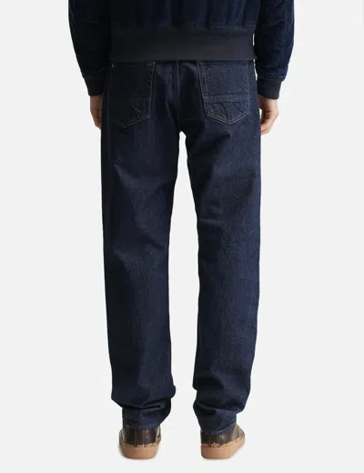 Stone Island Regular-straight-fit Five-pocket Jeans With Rinsed Finish In Blue