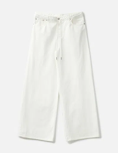 Visvim Leather Tab T-shirt In White