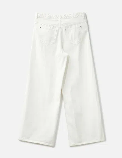 Visvim Leather Tab T-shirt In White