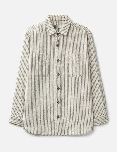 Isabel Marant Striped Shirt In Brown