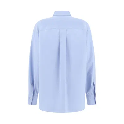Brunello Cucinelli Women Shirt With Iconic Jewelry Detail In Blue