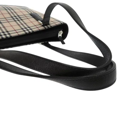 Pre-owned Burberry Beige Nylon Canvas Leather Tote Bag () In Sand