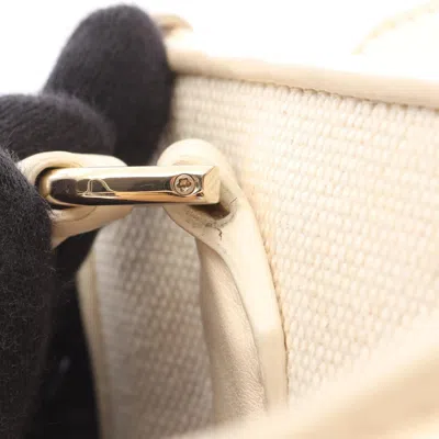 Pre-owned Bvlgari Beige Canvas Leather Tote Bag () In Sand