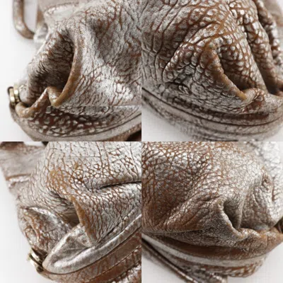 Pre-owned Bvlgari Brown Silver Leather Tote Bag ()