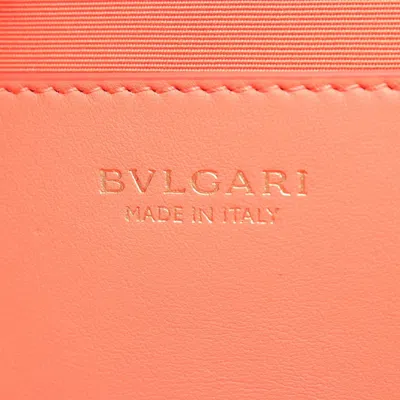 Pre-owned Bvlgari Multi-color Red Color White Canvas Leather Tote Bag ()