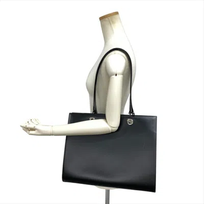 Pre-owned Cartier Black Leather Tote Bag ()