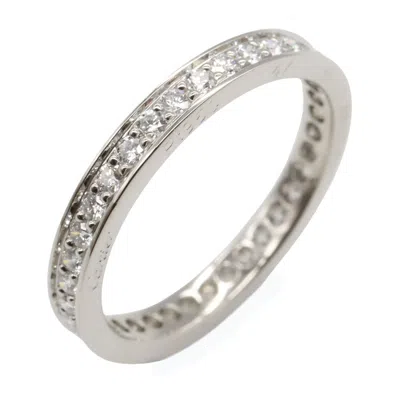 Pre-owned Cartier Clear Platinum 950 Band Ring () In Transparent