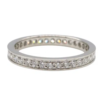 Pre-owned Cartier Clear Platinum 950 Band Ring () In Transparent
