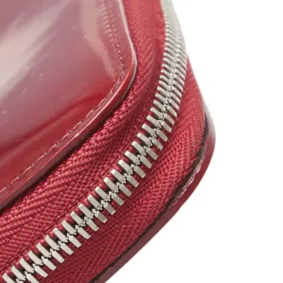 Pre-owned Cartier Happy Birthday Red Color Leather Long Wallet (bi-fold) ()