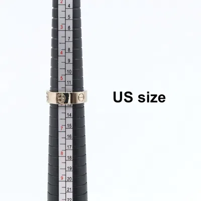 Pre-owned Cartier Love Silver White Gold (18k) Band Ring ()