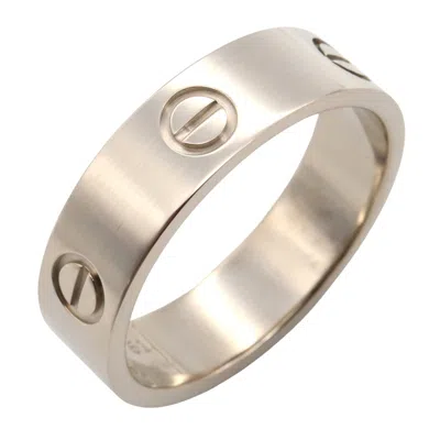 Pre-owned Cartier Love White Gold White Gold (18k) Band Ring ()