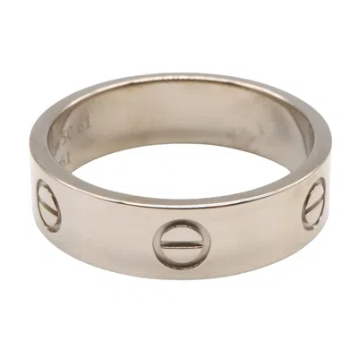 Pre-owned Cartier Love White Gold White Gold (18k) Band Ring ()