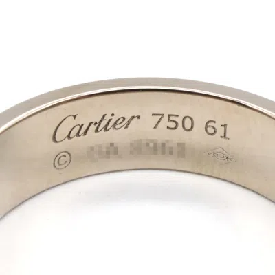 Pre-owned Cartier Love White Gold White Gold (18k) Band Ring ()