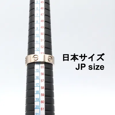 Pre-owned Cartier Love Silver White Gold (18k) Band Ring ()