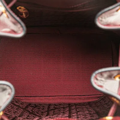 Pre-owned Cartier Must Bordeaux Wine Red Leather Shoulder Bag () In Burgundy