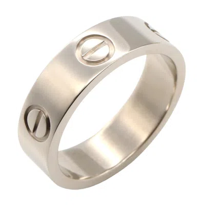 Pre-owned Cartier Silver White Gold (18k) Band Ring ()