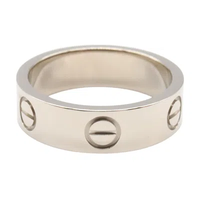 Pre-owned Cartier Silver White Gold (18k) Band Ring ()