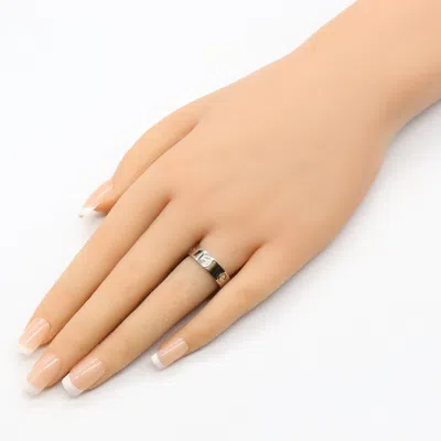 Pre-owned Cartier Silver White Gold (18k) Band Ring ()
