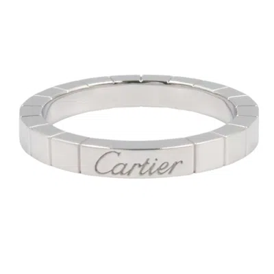 Pre-owned Cartier Silver White Gold (18k) Band Ring ()