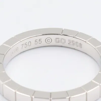 Pre-owned Cartier Silver White Gold (18k) Band Ring ()