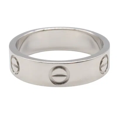 Pre-owned Cartier Silver White Gold (18k) Band Ring ()