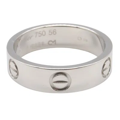 Pre-owned Cartier Silver White Gold (18k) Band Ring ()