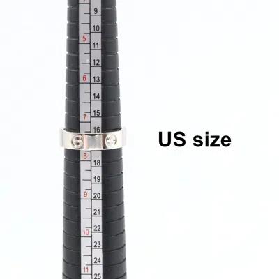Pre-owned Cartier Silver White Gold (18k) Band Ring ()