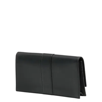 Pre-owned Cartier Trinity Black Multi-color Leather Coin Purse/coin Case ()