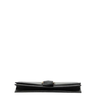 Pre-owned Cartier Trinity Black Multi-color Leather Coin Purse/coin Case ()