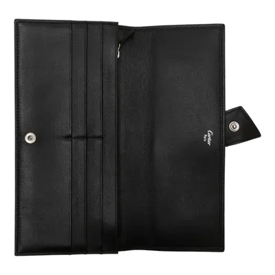 Pre-owned Cartier Trinity Black Multi-color Leather Coin Purse/coin Case ()