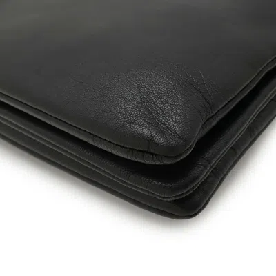 Pre-owned Celine Black Leather Pochette Shoulder Bag ()