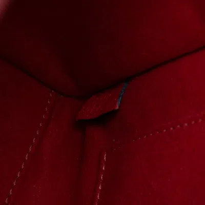 Pre-owned Celine Luggage Red Color Leather Handbag Shoulder Bag ()