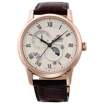 Orient Sun & Moon Men's Watch In Brown