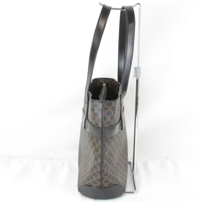 Pre-owned Celine Macadam Brown Pvc Leather Tote Bag ()