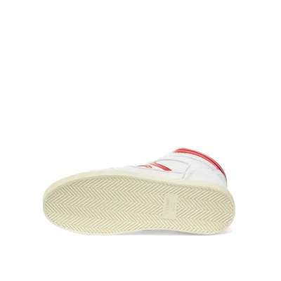 Celine White Lamb Leather High Top Men's Sneakers In White