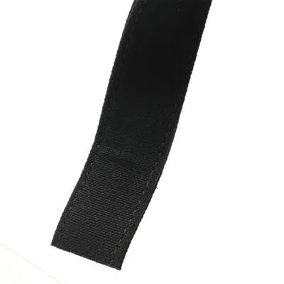 Pre-owned Chanel Black Ivory White Canvas Leather Handbag Tote Bag ()