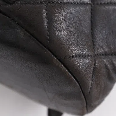 Pre-owned Chanel Black Leather Backpack ()