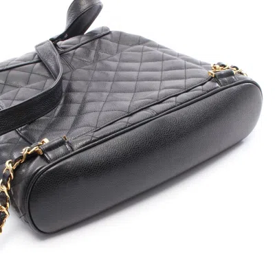 Pre-owned Chanel Black Leather Backpack ()