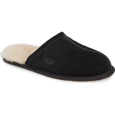 Ugg Scuff Suede Slippers In Black