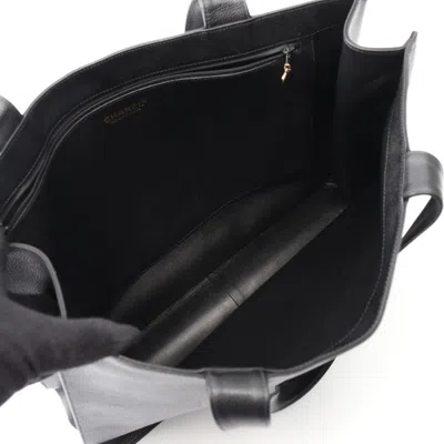 Pre-owned Chanel Black Leather Tote Bag ()
