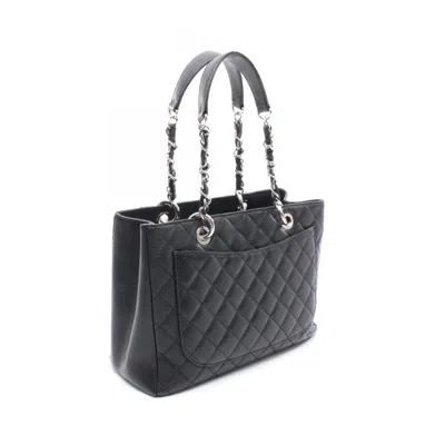 Pre-owned Chanel Black Leather Tote Bag ()