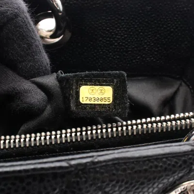 Pre-owned Chanel Black Leather Tote Bag ()