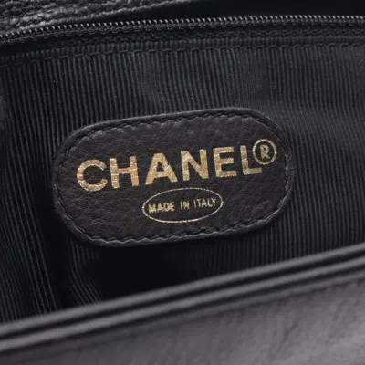 Pre-owned Chanel Black Leather Tote Bag ()