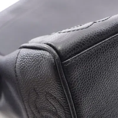 Pre-owned Chanel Black Leather Tote Bag ()